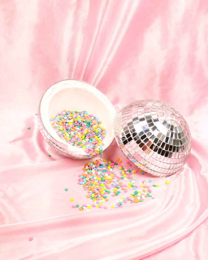 Disco Ball with Confetti inside